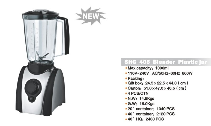 Plastic Blender Jar